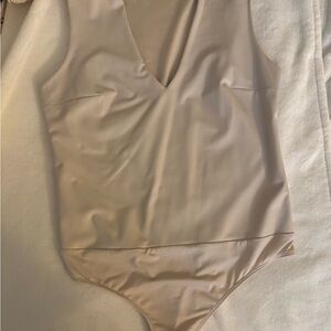 Express Women's Cream Bodysuit